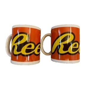 Vtg Reese's Peanut Butter Cup Coffee Galerie Mug Cup Lot Of Two‎